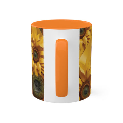 SUNFLOWER - Colorful Mugs, 11oz