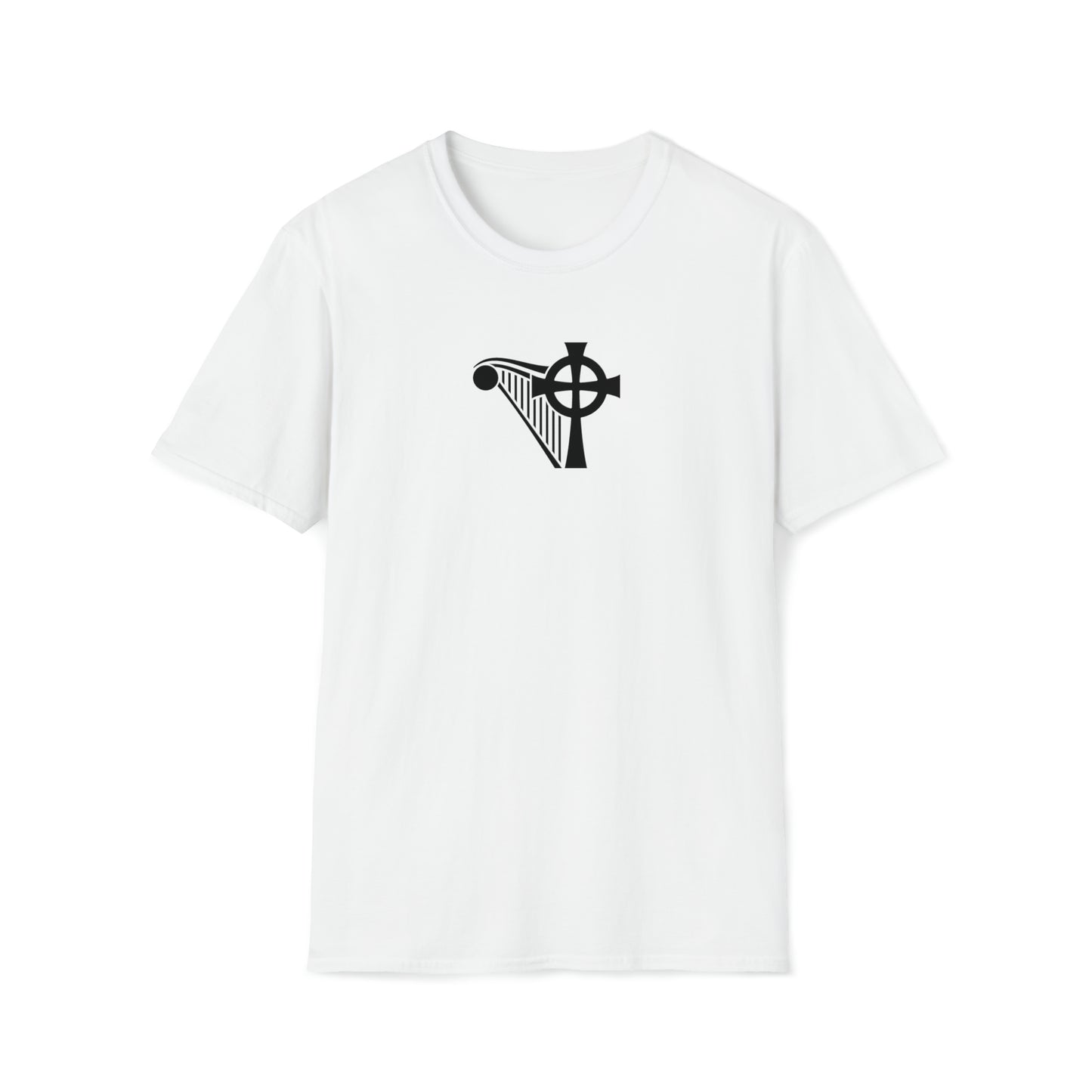 HARP & CROSS Black logo- Unisex Softstyle T-Shirt