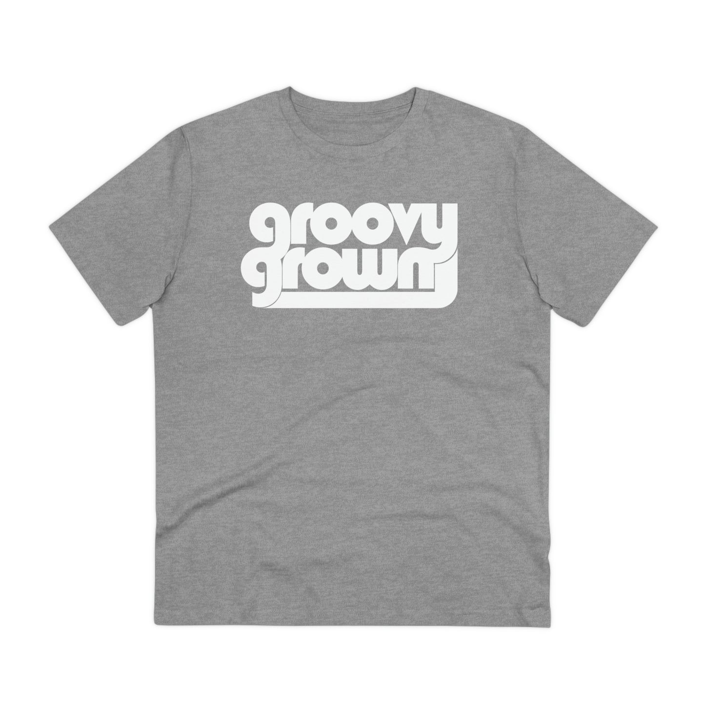 GROOVY GROWN - WHITE LOGO - Organic Creator T-shirt - Unisex