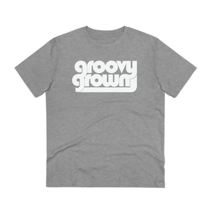 GROOVY GROWN - WHITE LOGO - Organic Creator T-shirt - Unisex