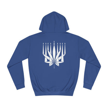 MENORAHJUANA WHITE - Unisex College Hoodie