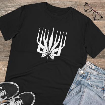 MENORAHJUANA-WHITE - Organic Creator T-shirt - Unisex