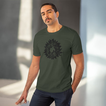 DARK GREY WREATH - Organic Creator T-shirt - Unisex