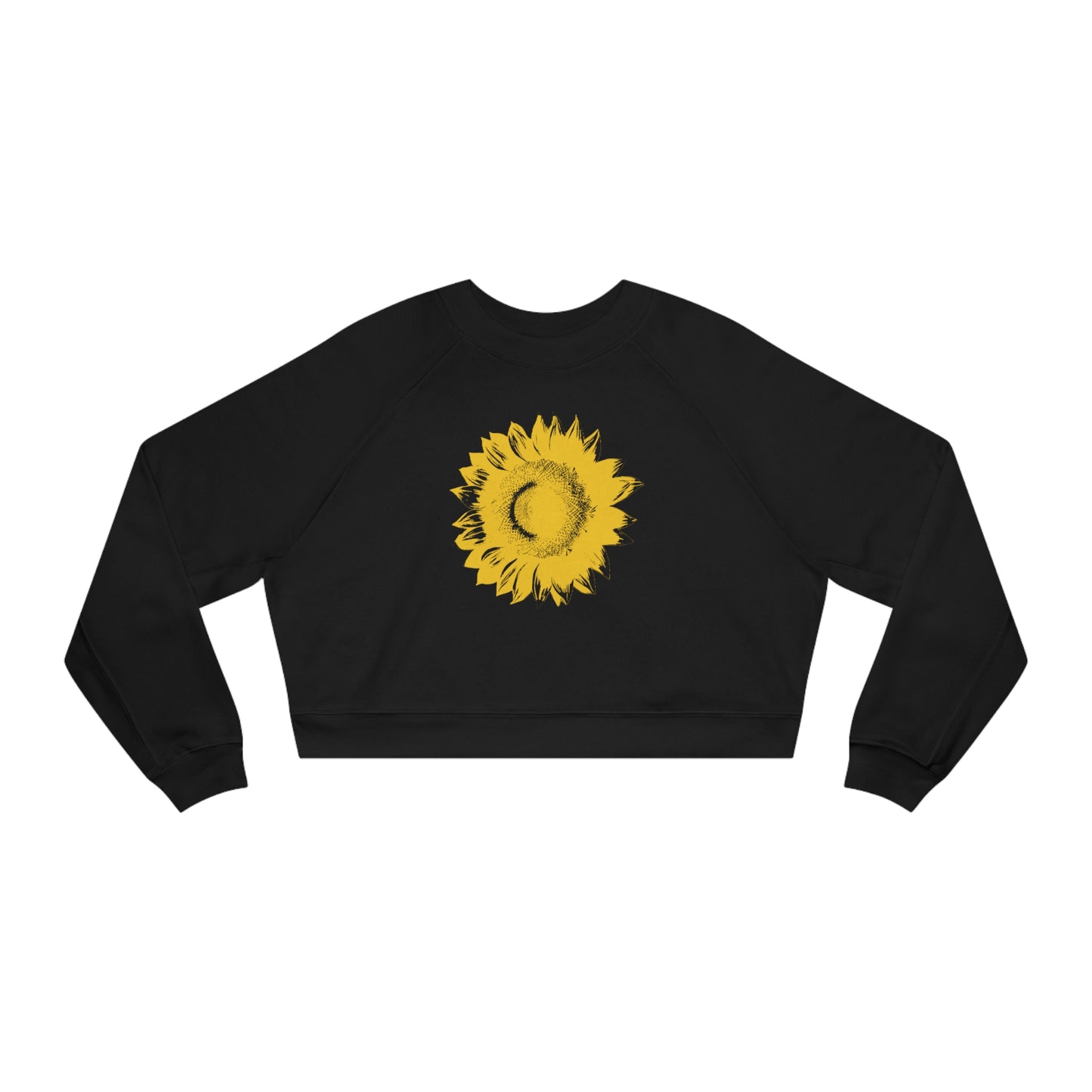 SUNFLOWER Yellow - Women's Cropped Fleece Pullover