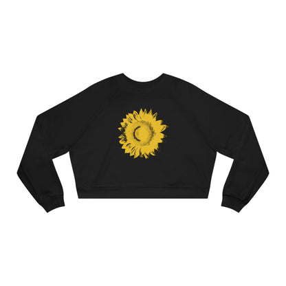SUNFLOWER Yellow - Women's Cropped Fleece Pullover