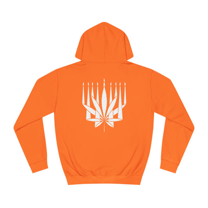 MENORAHJUANA WHITE - Unisex College Hoodie