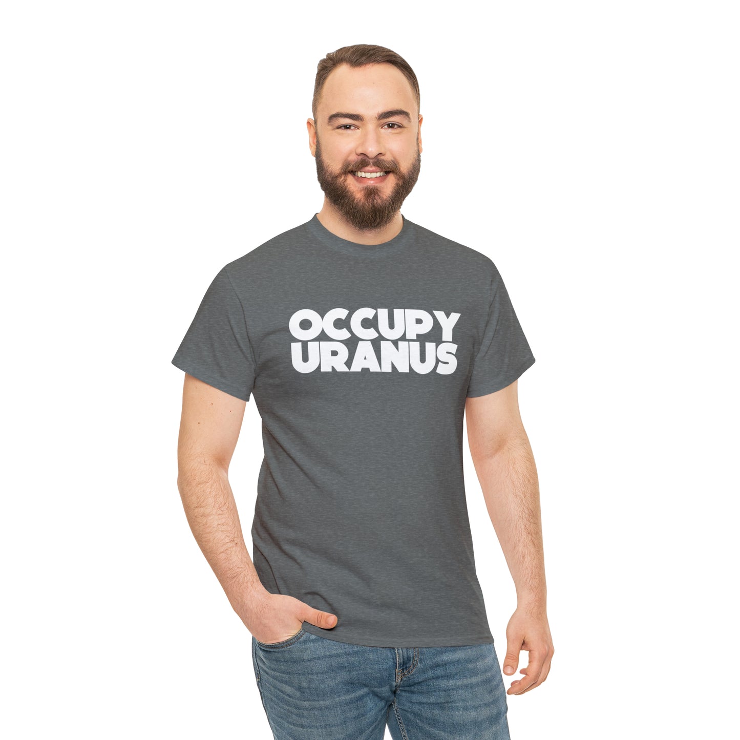 OCCUPY URANUS - Unisex Heavy Cotton Tee