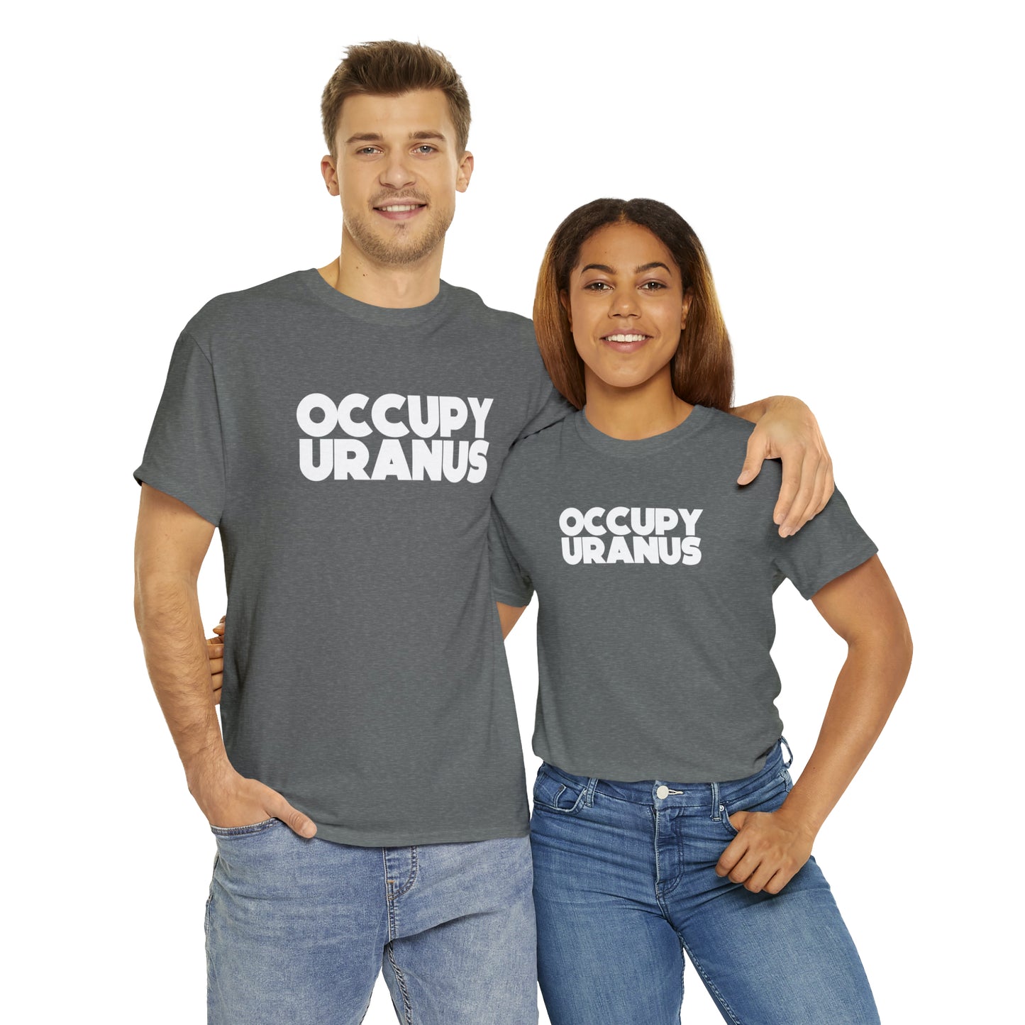OCCUPY URANUS - Unisex Heavy Cotton Tee