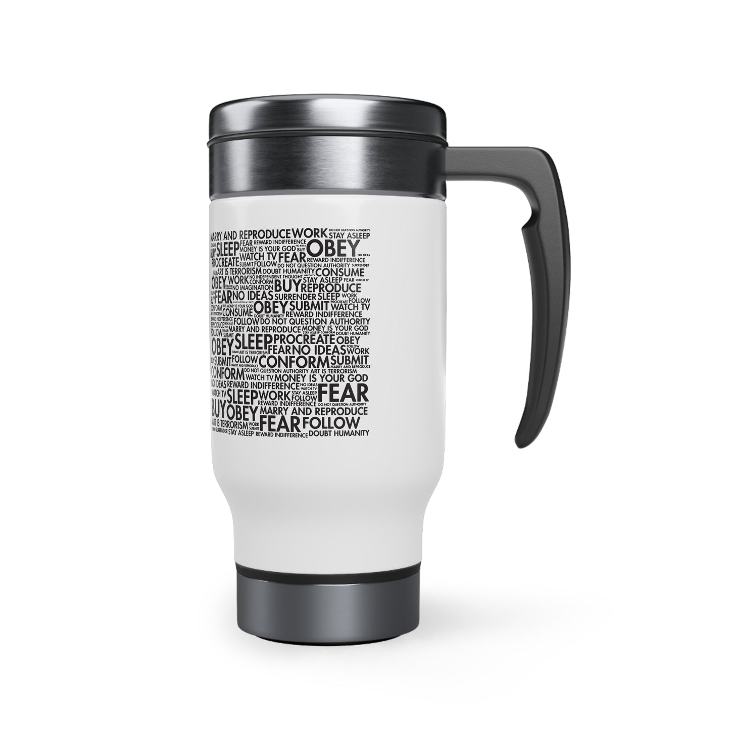 TRUTH - Stainless Steel Travel Mug with Handle, 14oz