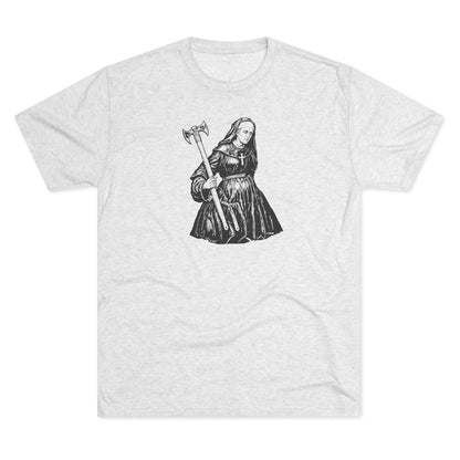 NUN - WHITE - Unisex Tri-Blend Crew Tee