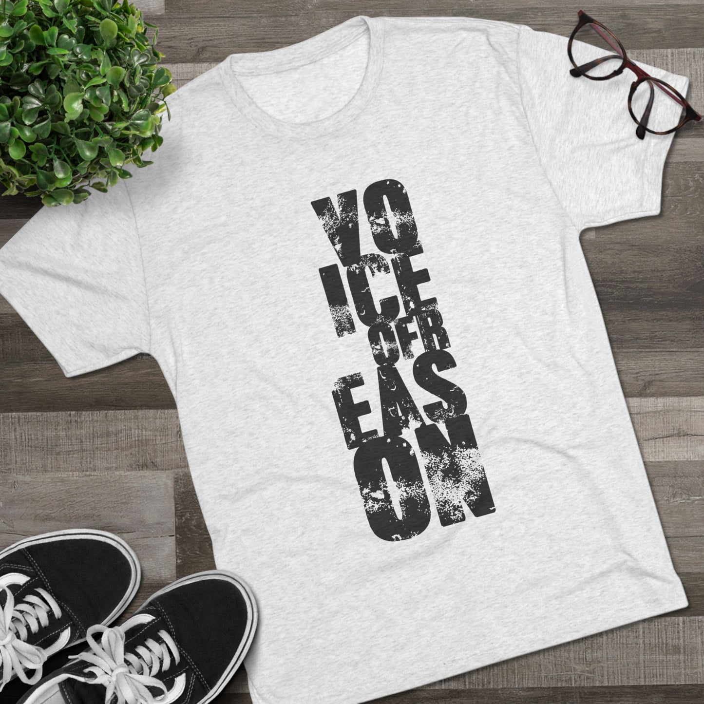 Voice Of Reason - Unisex Tri-Blend Crew Tee