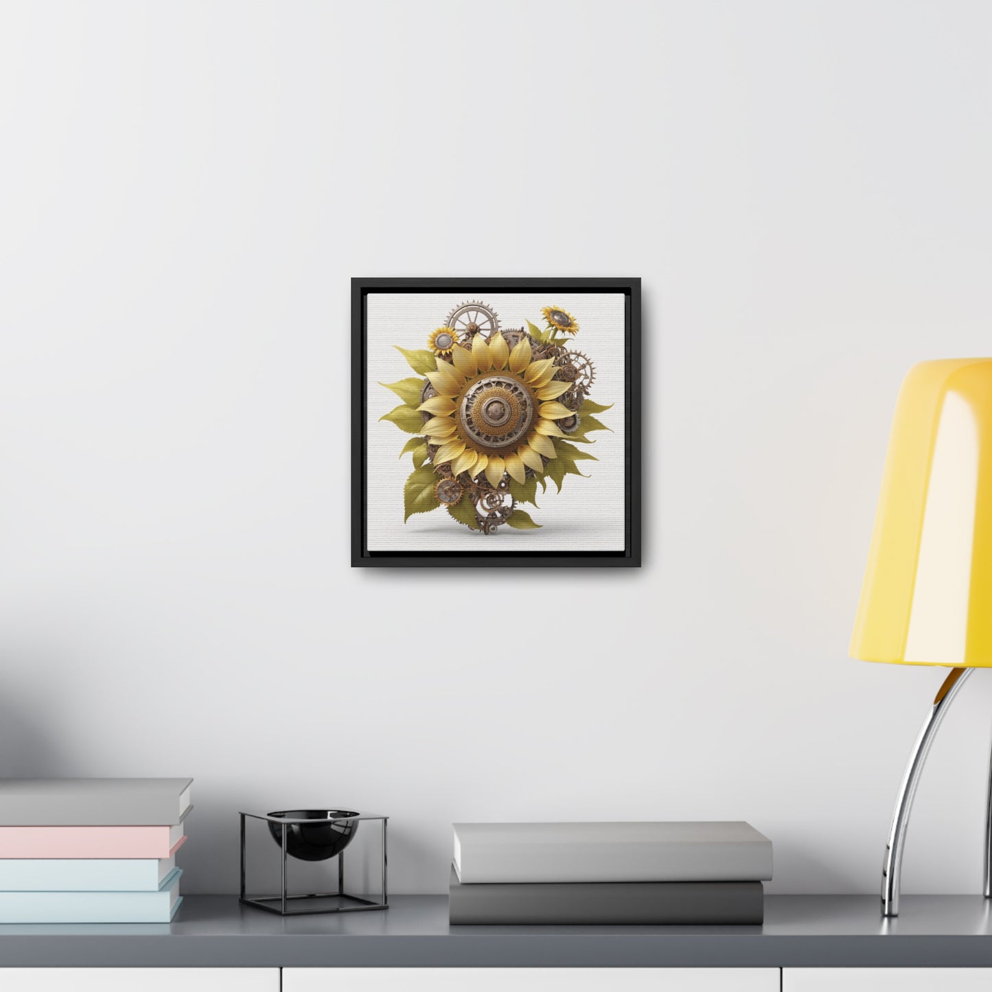 SUNFLOWER - Gallery Canvas Wraps, Square Frame