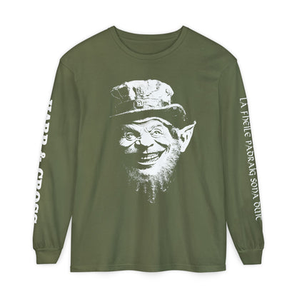HARP & CROSS - Irish Leprechaun Graphic Long Sleeve T-Shirt-1