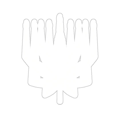 MENORAHJUANA STICKER WHITE - Kiss-Cut Stickers