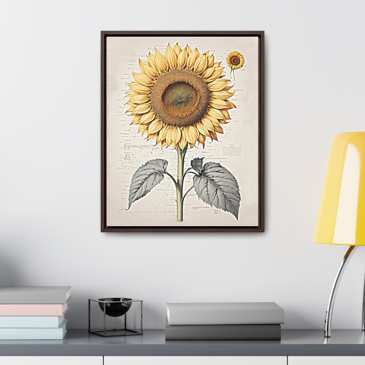 SUNFLOWER - Gallery Canvas Wraps, Vertical Frame