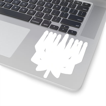 MENORAHJUANA STICKER WHITE - Kiss-Cut Stickers