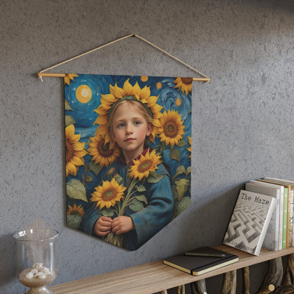 Sunflower Goddess Wall Pennant 12