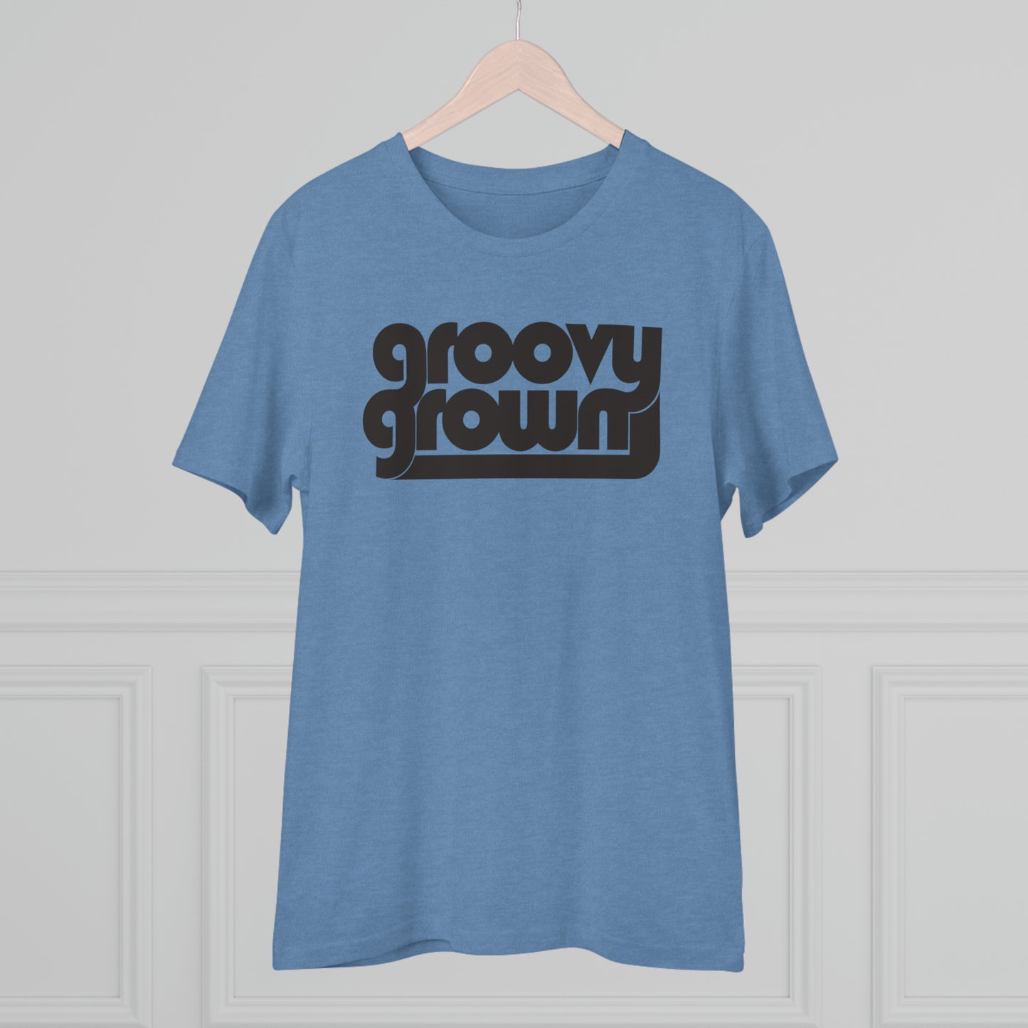 GROOVY GROWN - BLACK LOGO - Organic Creator T-shirt - Unisex