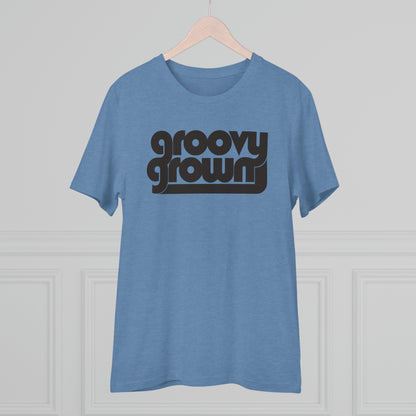GROOVY GROWN - BLACK LOGO - Organic Creator T-shirt - Unisex
