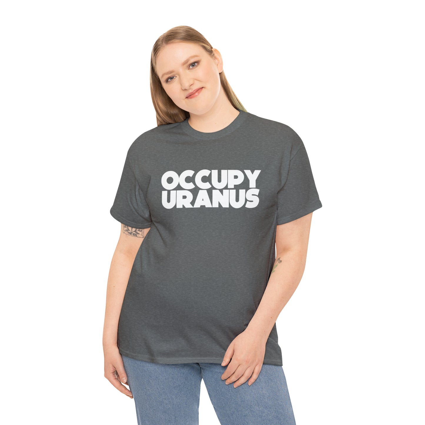 OCCUPY URANUS - Unisex Heavy Cotton Tee