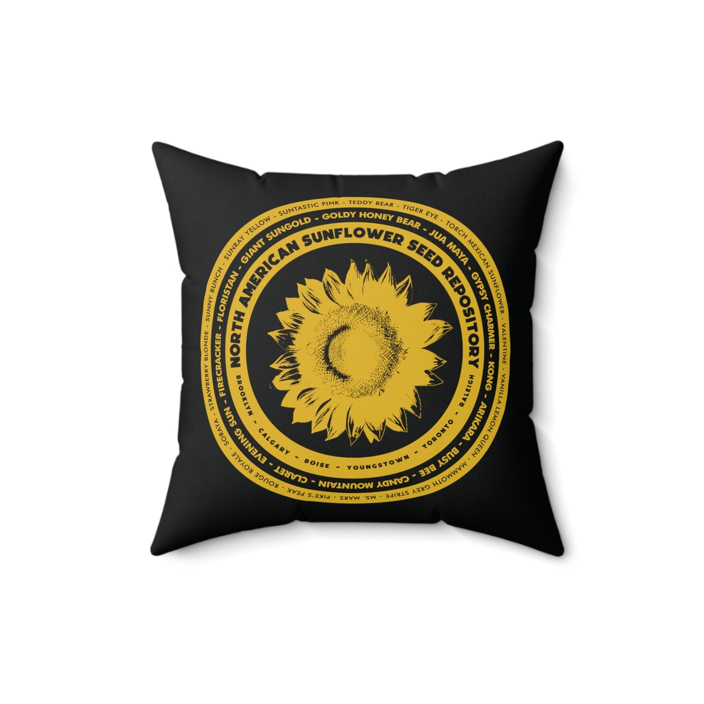 SUNFLOWER - Spun Polyester Square Pillow