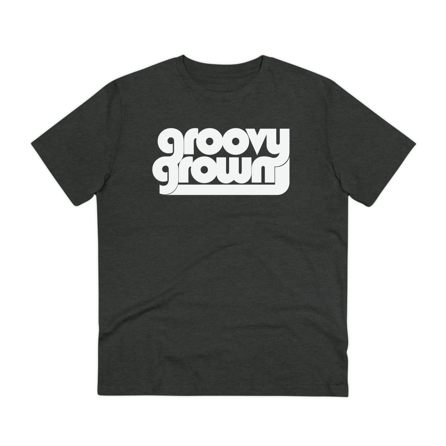 GROOVY GROWN - WHITE LOGO - Organic Creator T-shirt - Unisex