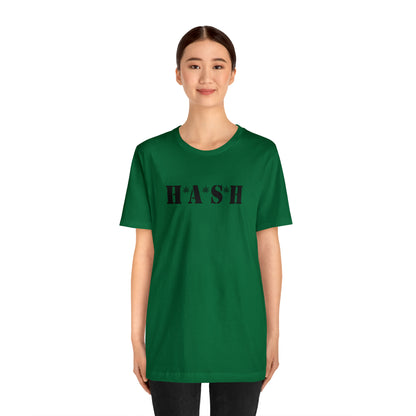 H*A*S*H BLACK LOGO- Unisex Jersey Short Sleeve Tee