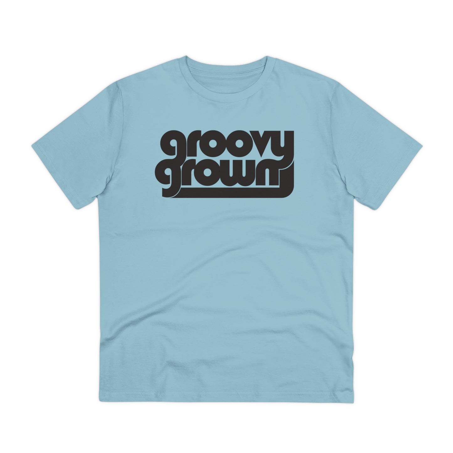 GROOVY GROWN - BLACK LOGO - Organic Creator T-shirt - Unisex
