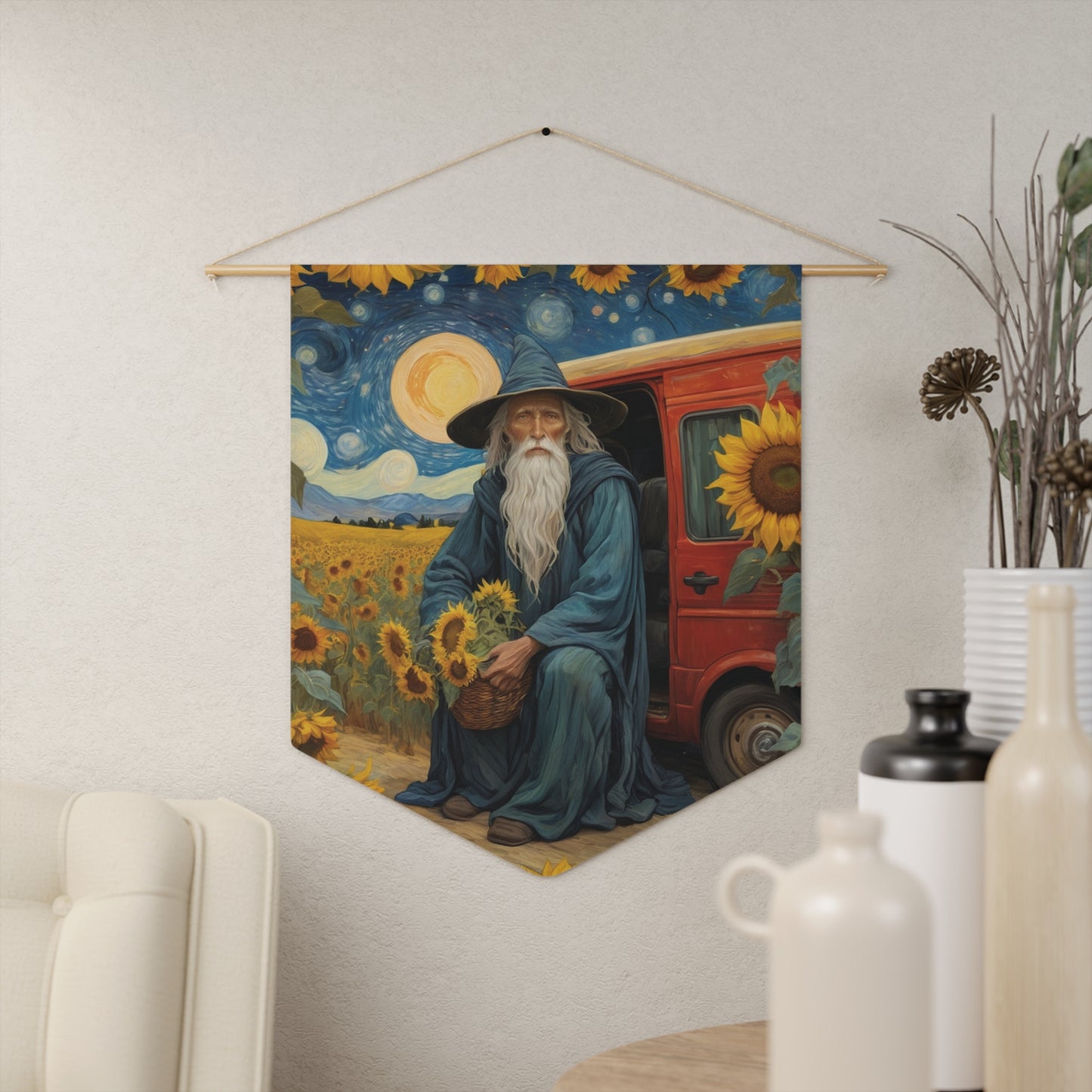 Sunflower Goddess Wall Pennant 15