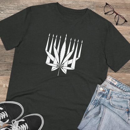 MENORAHJUANA-WHITE - Organic Creator T-shirt - Unisex