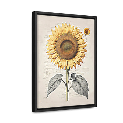 SUNFLOWER - Gallery Canvas Wraps, Vertical Frame