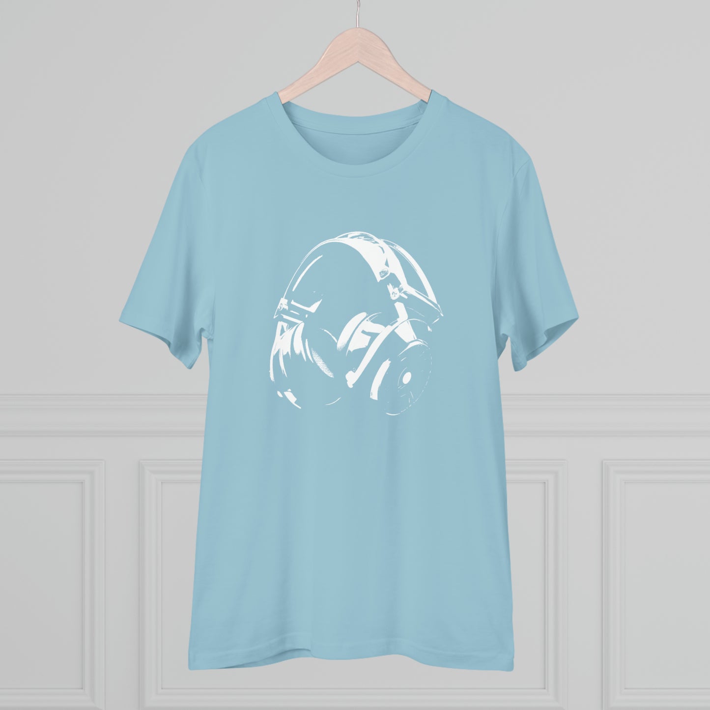 HEADPHONES - WHITE LOGO - Organic Creator T-shirt - Unisex