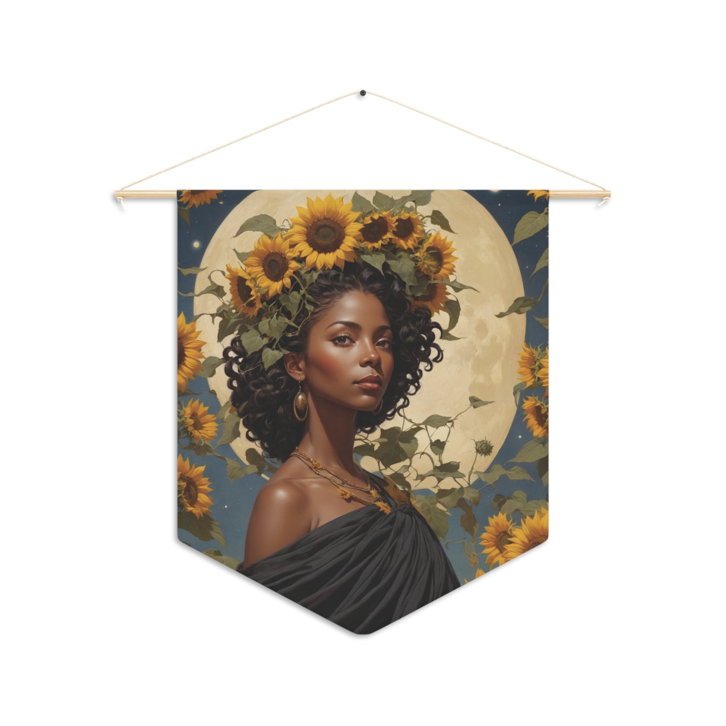 Sunflower Goddess Wall Pennant 3