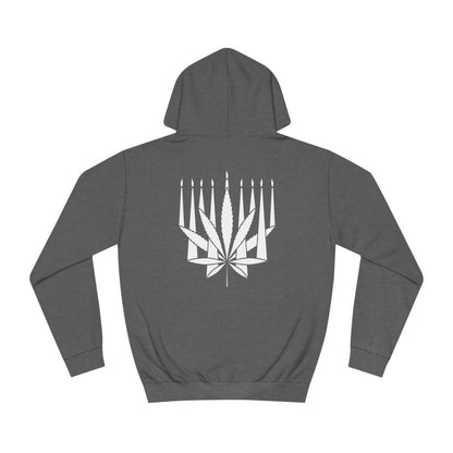 MENORAHJUANA WHITE - Unisex College Hoodie