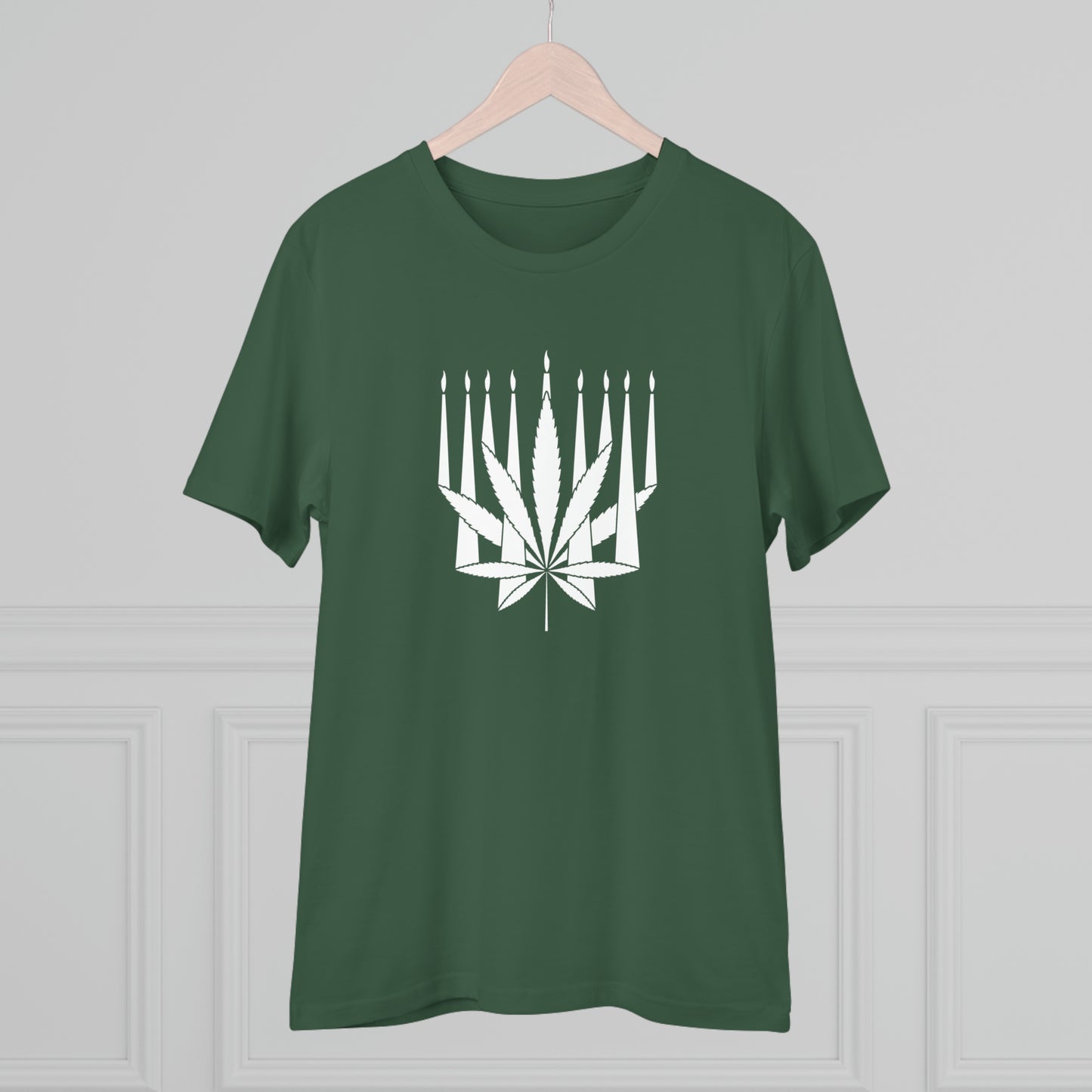 MENORAHJUANA-WHITE - Organic Creator T-shirt - Unisex