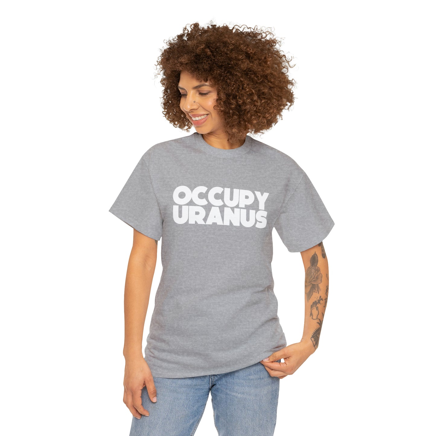 OCCUPY URANUS - Unisex Heavy Cotton Tee