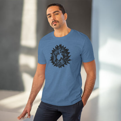 DARK GREY WREATH - Organic Creator T-shirt - Unisex
