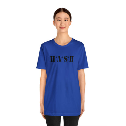 H*A*S*H BLACK LOGO- Unisex Jersey Short Sleeve Tee