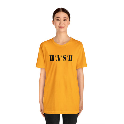 H*A*S*H BLACK LOGO- Unisex Jersey Short Sleeve Tee
