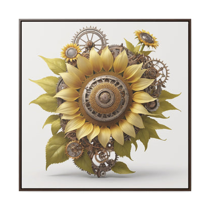 SUNFLOWER - Gallery Canvas Wraps, Square Frame