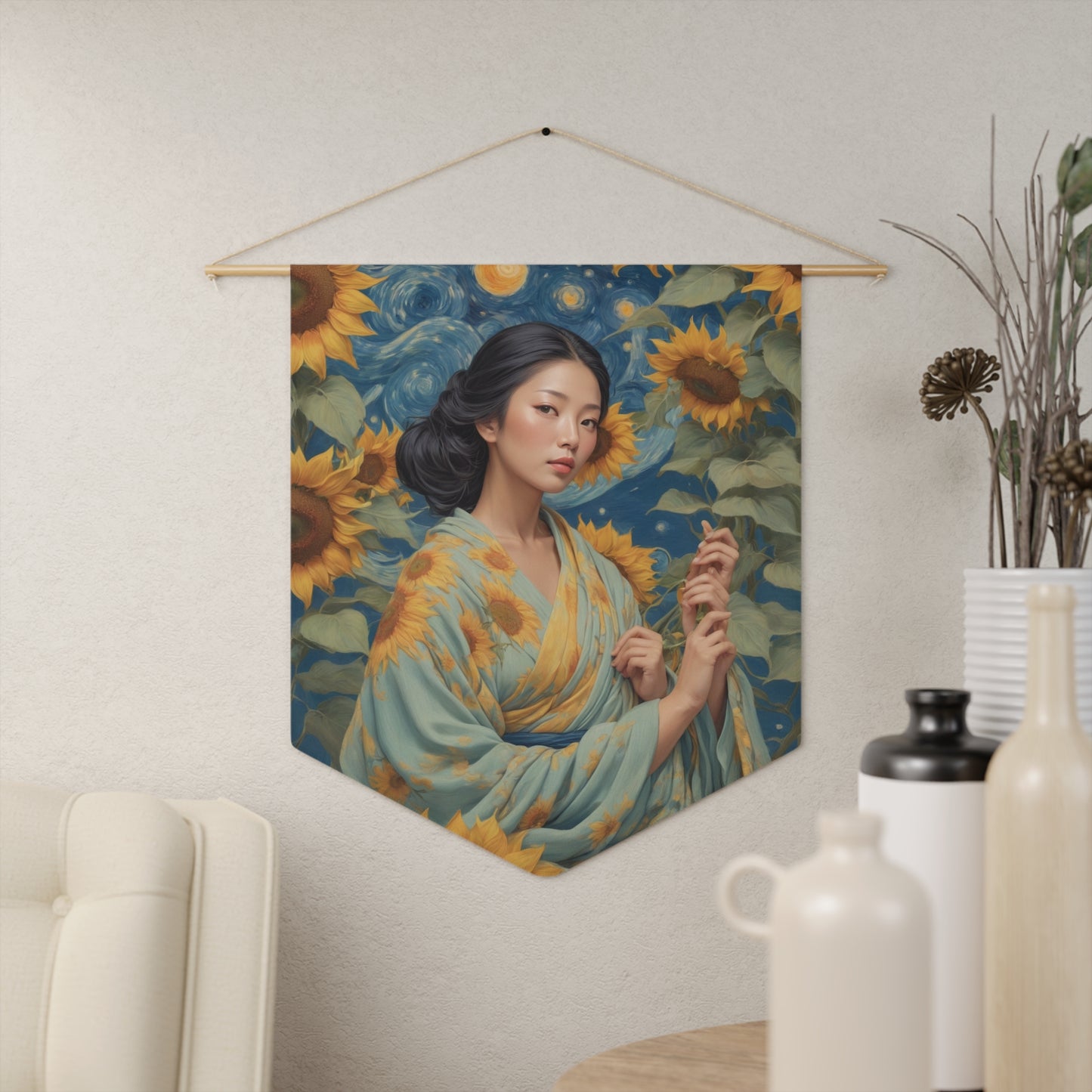 Sunflower Goddess Wall Pennant 11