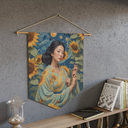 Sunflower Goddess Wall Pennant 11
