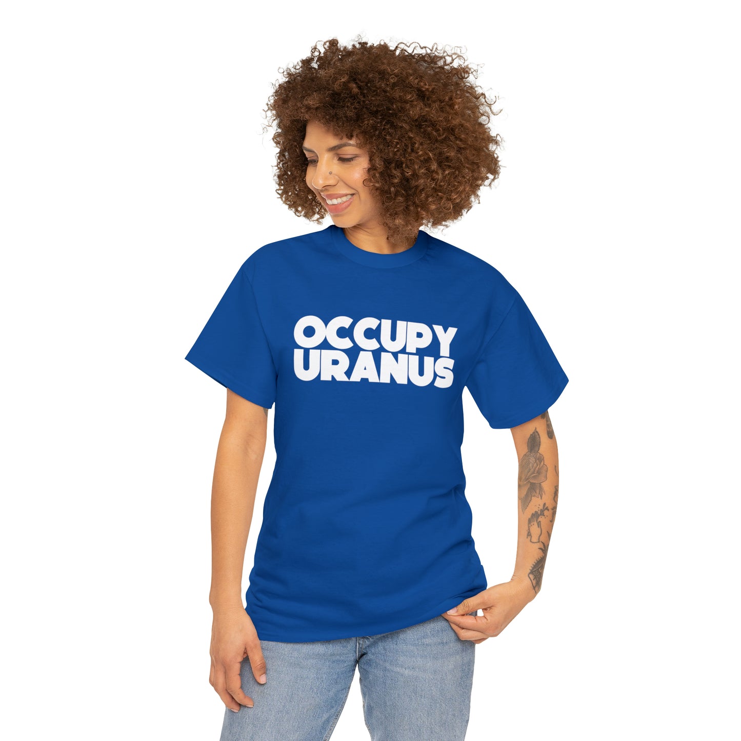 OCCUPY URANUS - Unisex Heavy Cotton Tee