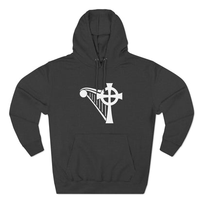 HARP & CROSS - WHITE LOGO - Unisex Premium Pullover Hoodie