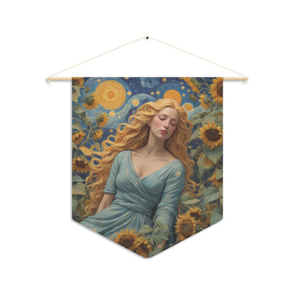 Sunflower Goddess Wall Pennant 7