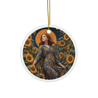 Sunflower Ornament 9