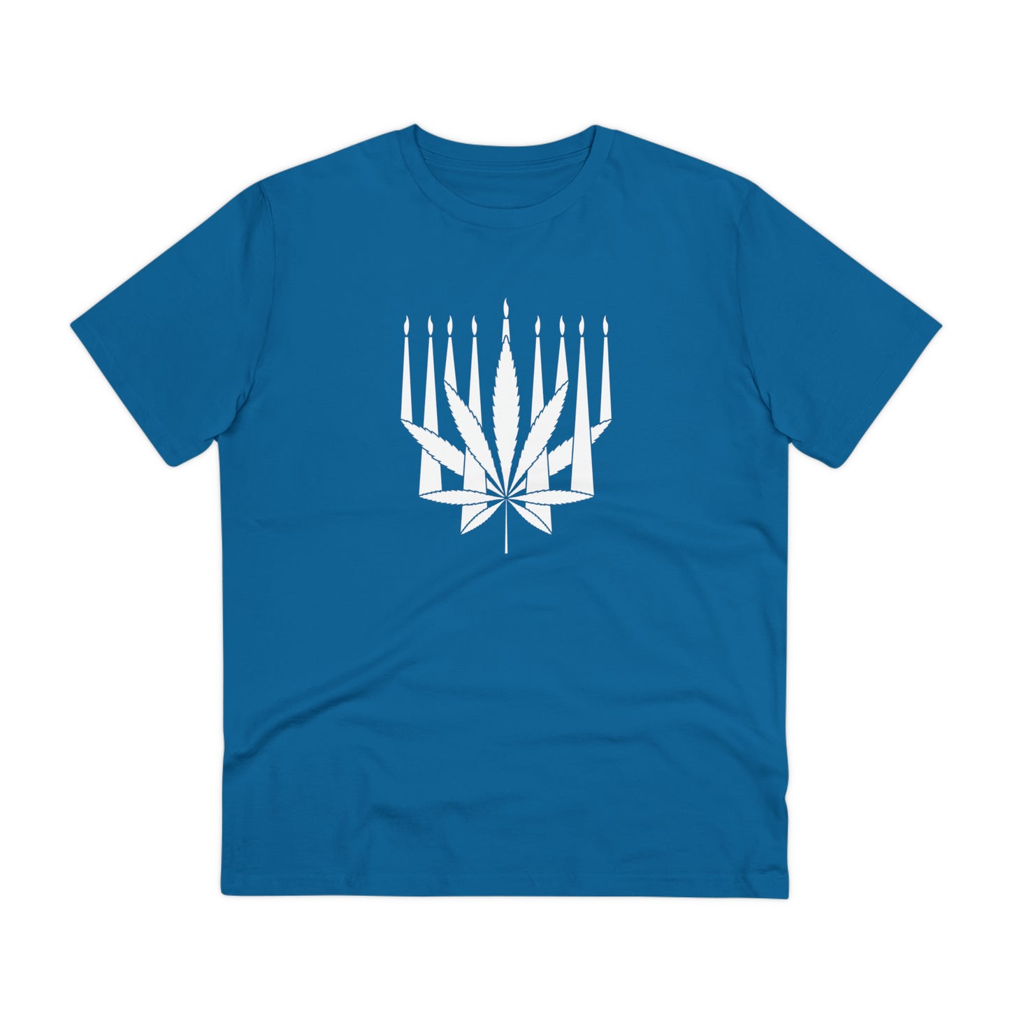 MENORAHJUANA-WHITE - Organic Creator T-shirt - Unisex