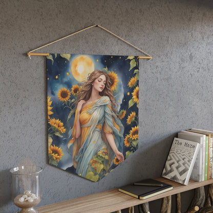 Sunflower Goddess Wall Pennant 8