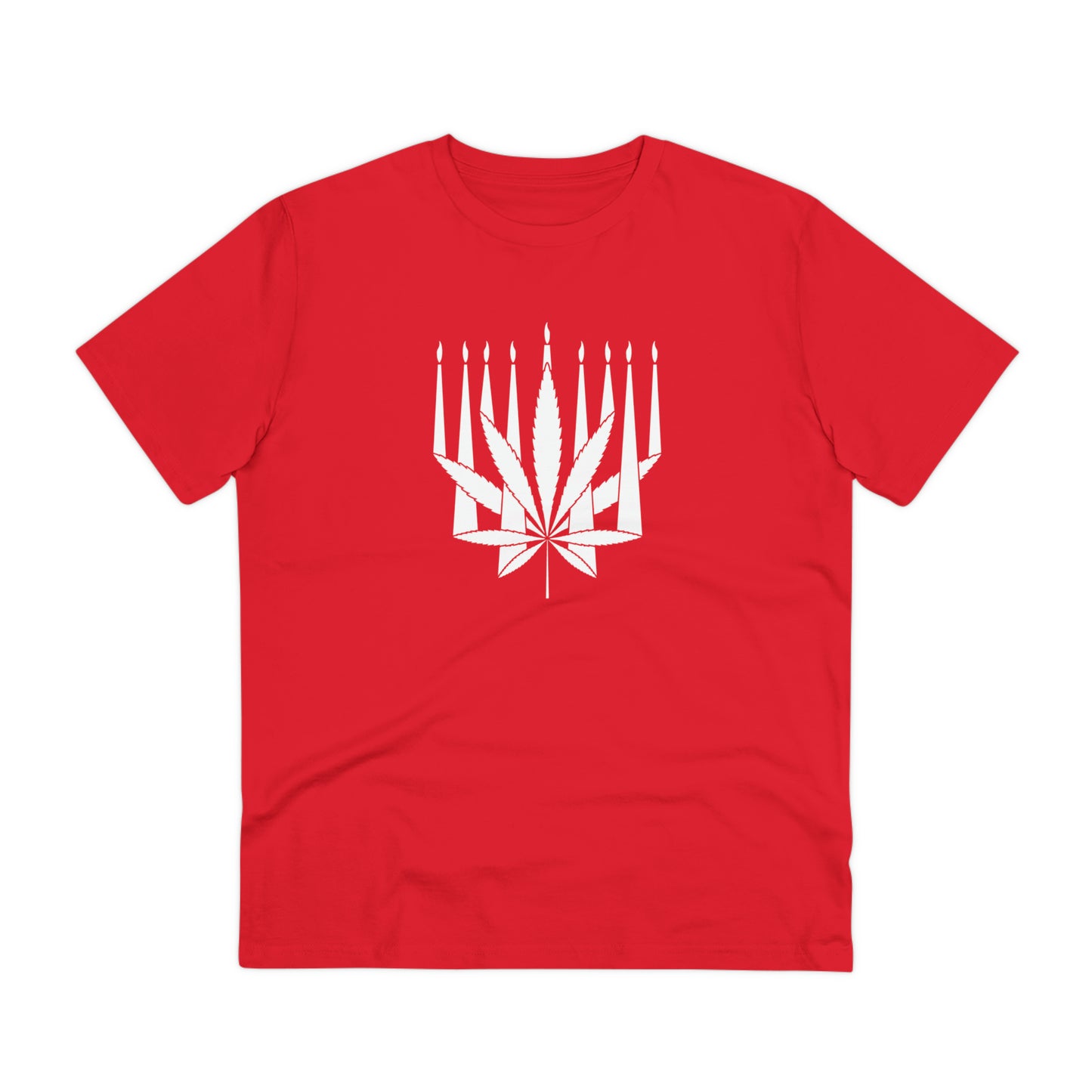 MENORAHJUANA-WHITE - Organic Creator T-shirt - Unisex