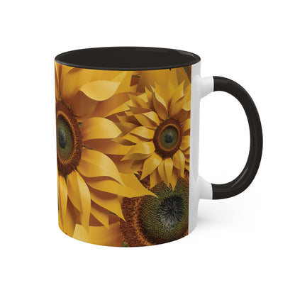 SUNFLOWER - Colorful Mugs, 11oz